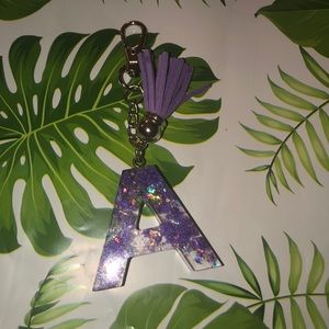 Letter A keychain